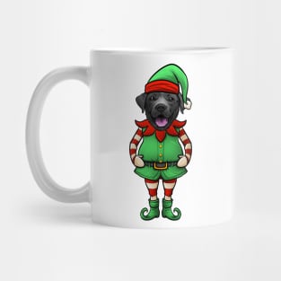 Black Labrador Retriever Christmas Elf Mug